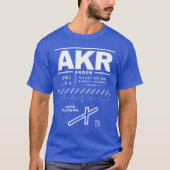 Akron Fulton International Airport AKR T-Shirt (Voorkant)