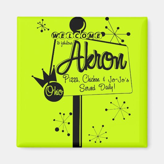 Akron Jojo's & Kip Magneet (Voorkant)