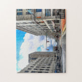 Akron Main Street Cityscape Jigzaag Puzzle Legpuzzel (Verticaal)