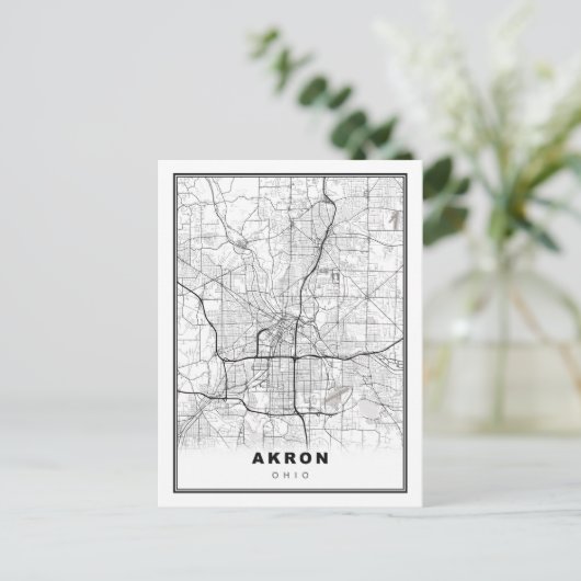 Akron Map Feestdagenkaart (Staand voorkant)