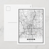 Akron Map Feestdagenkaart (Voorkant / Achterkant)