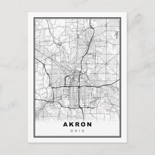 Akron Map Feestdagenkaart (Voorkant)