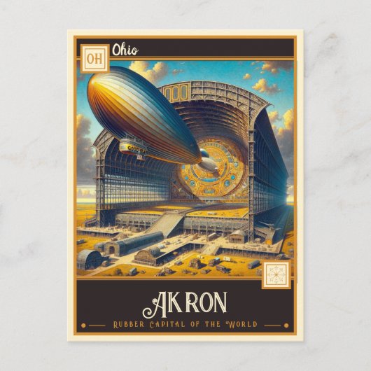 Akron, Ohio | Briefkaart (Voorkant)