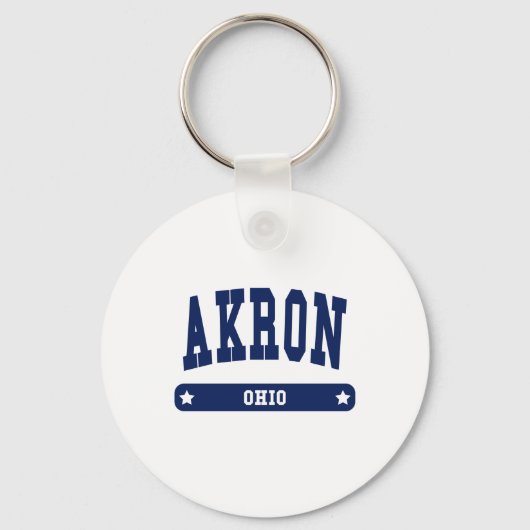 Akron Ohio College Style t shirten Sleutelhanger (Voorkant)