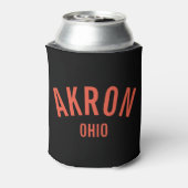 Akron, Ohio Magnet Blikjeskoeler (Blikje Achterkant)