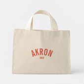 Akron, Ohio Mini Tote Bag (Achterkant)