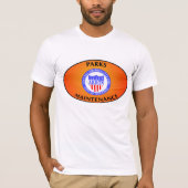 Akron Ohio Parks Maintenance Shirt. T-shirt (Voorkant)