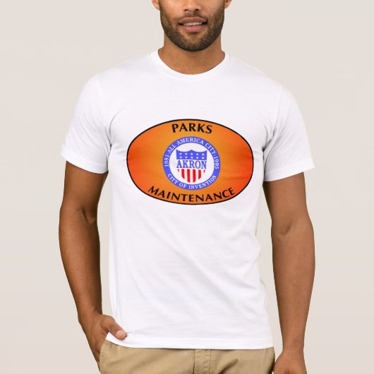 Akron Ohio Parks Maintenance Shirt. T-shirt (Voorkant)