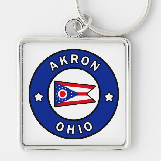 Akron Ohio Sleutelhanger (Voorkant)