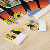 Akron Ohio Vintage Travel Legpuzzel (Zijkant)