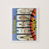Akron Ohio Vintage Travel Legpuzzel (Verticaal)