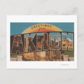 Akron, OhioLarge Letter ScenesAkron, OH Briefkaart (Voorkant)