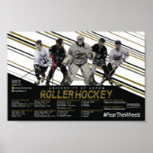 Akron Roller Hockey Schedule Poster (Voorkant)