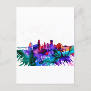 Akron Skyline Feestdagenkaart