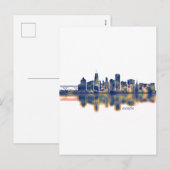 Akron Skyline Feestdagenkaart (Voorkant / Achterkant)