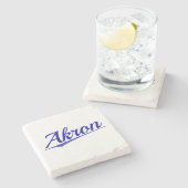 Akron Stenen Onderzetter (Zijkant)