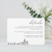 Akron Wedding Hotel Kamer Blok Details Informatiekaartje (Staand voorkant)