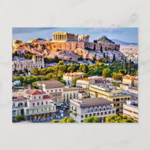 Akropolis Athene, Griekenland Briefkaart