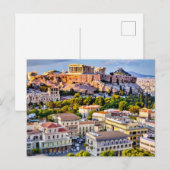 Akropolis Athene, Griekenland Briefkaart (Voorkant / Achterkant)
