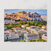 Akropolis Athene, Griekenland Briefkaart (Voorkant)