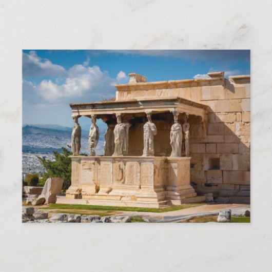 Akropolis Athene, Griekenland Briefkaart (Voorkant)