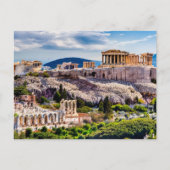 Akropolis Athene, Griekenland Briefkaart (Voorkant)