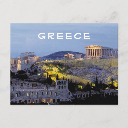 Akropolis Athene Griekenland Briefkaart (Voorkant)
