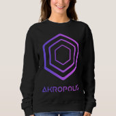 AKROPOLIS Crypto Decentralized Blockchain AKRO DeF Trui (Voorkant)