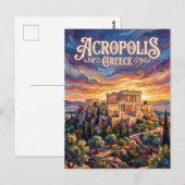 Akropolis Griekenland Briefkaart (Voorkant / Achterkant)