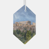 Akropolis, het oude Athene, Griekenland Glas Ornament (Voorkant Rechts)