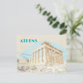 Akropolis in Athene, Griekenland Briefkaart (Staand voorkant)