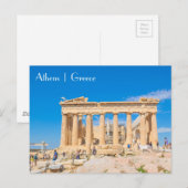 Akropolis in Athene, Griekenland Briefkaart (Voorkant / Achterkant)