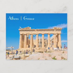 Akropolis in Athene, Griekenland Briefkaart