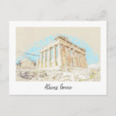 Akropolis in Athene, Griekenland Briefkaart (Voorkant)