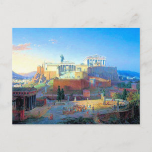 Akropolis in Griekenland Briefkaart