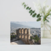 Akropolis Oude ruïnes met uitzicht op Athene Briefkaart (Staand voorkant)
