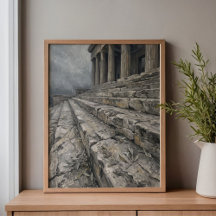 Akropolis Propylaea Olijfbladeren Kunst
