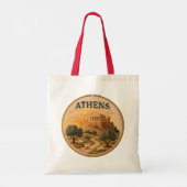 Akropolis van Parthenon Tote Bag (Achterkant)