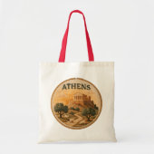 Akropolis van Parthenon Tote Bag (Voorkant)