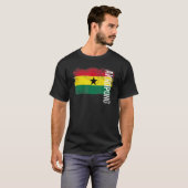 Akropong Ghana vlag voor Ghanese Mannen Kinderen T-shirt (Voorkant volledig)