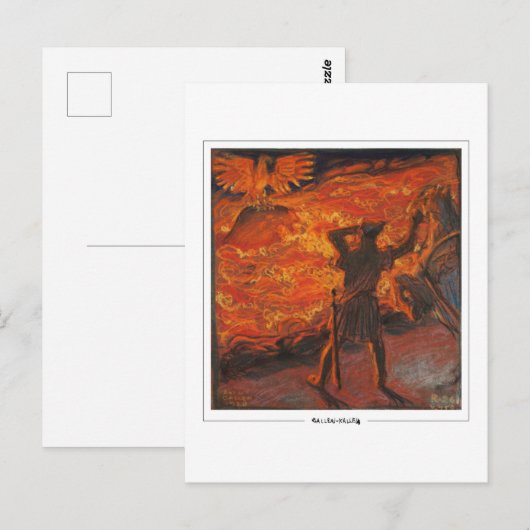 Akseli Gallen-Kallela #202 - Kunstmatig Briefkaart (Voorkant / Achterkant)