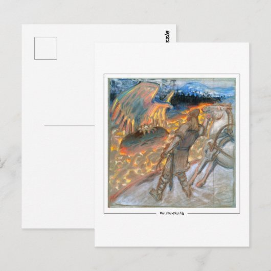 Akseli Gallen-Kallela #355 - Kunstmatig Briefkaart (Voorkant / Achterkant)