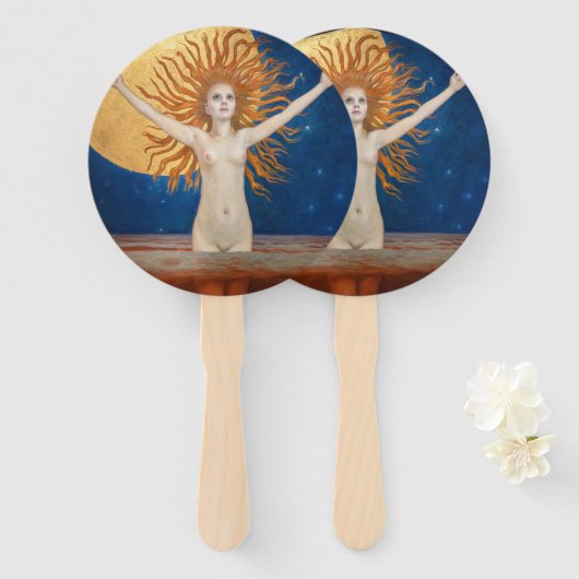 Akseli Gallen-Kallela - Ad Astra Handwaaier (Voorkant en achterkant)