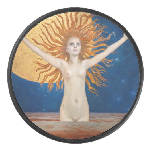 Akseli Gallen-Kallela - Ad Astra Hockey Puck (Voorkant)