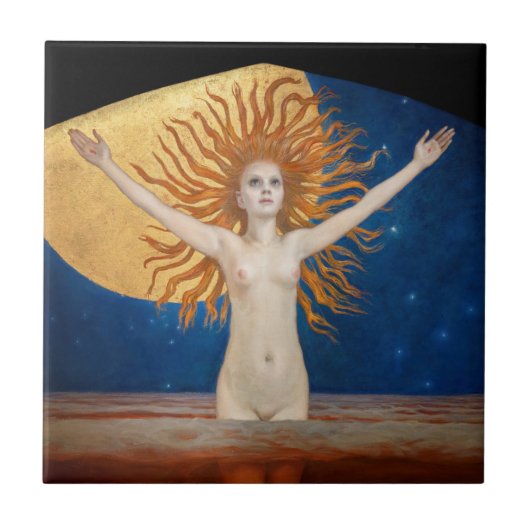 Akseli Gallen-Kallela - Ad Astra Tegeltje (Voorkant)