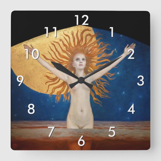 Akseli Gallen-Kallela - Ad Astra Vierkante Klok (Voorkant)