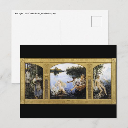 Akseli Gallen-Kallela - Aino Myth Briefkaart (Voorkant / Achterkant)