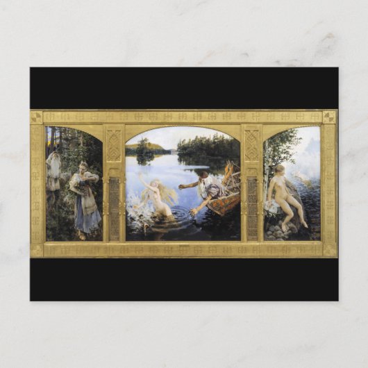 Akseli Gallen-Kallela - Aino Myth Briefkaart (Voorkant)