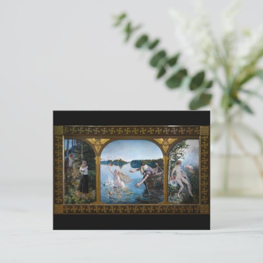 Akseli Gallen-Kallela - Aino Triptiek Briefkaart (Staand voorkant)