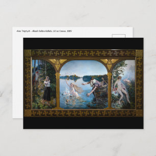 Akseli Gallen-Kallela - Aino Triptiek Briefkaart